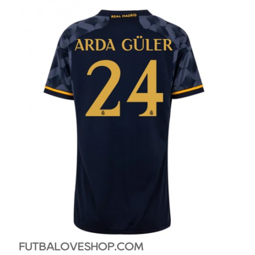 Dres Real Madrid Arda Guler #24 Preč pre Ženy 2023-24 Krátky Rukáv